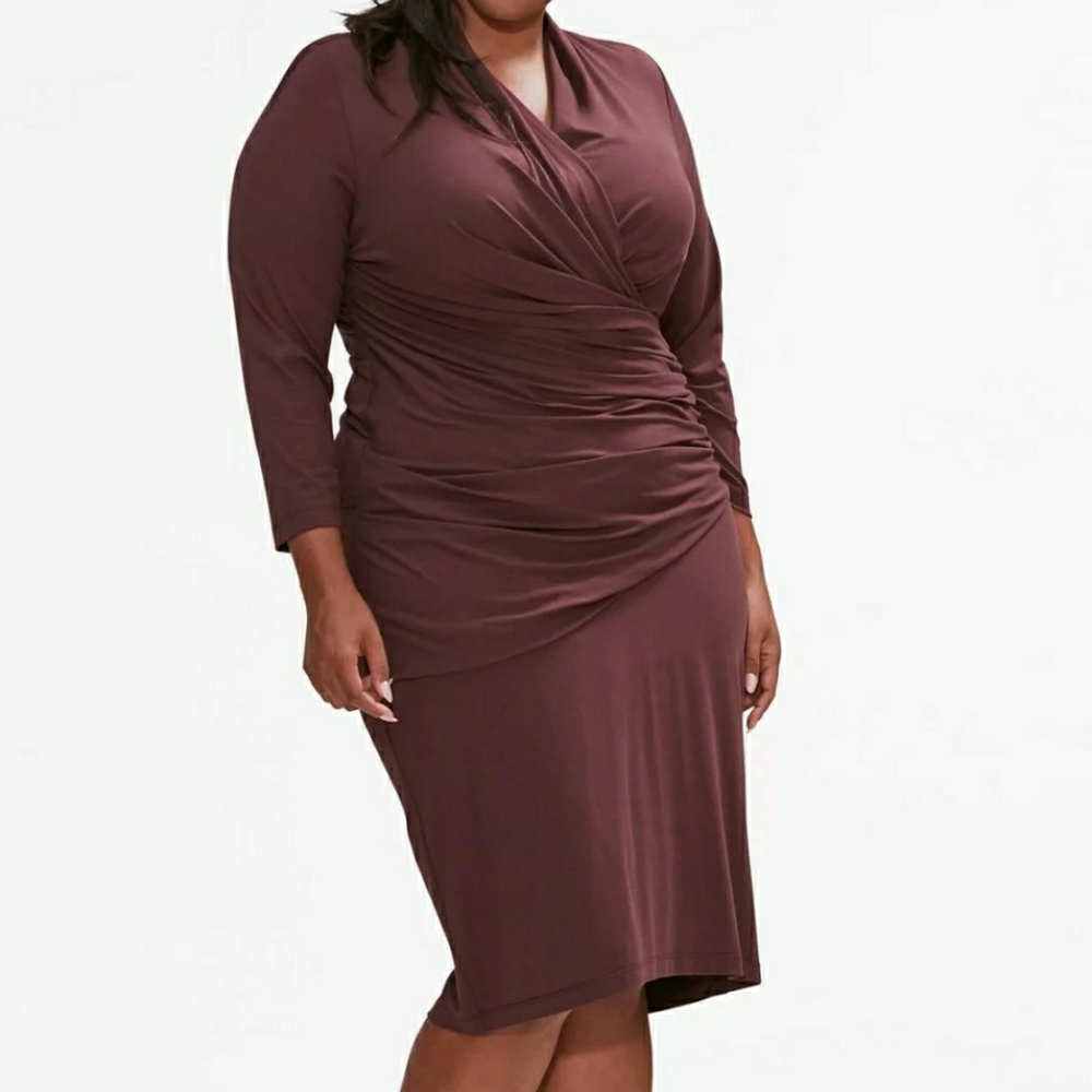 NWT SZ 22 CASEY DRESS CHESNUT MM LAFLEUR